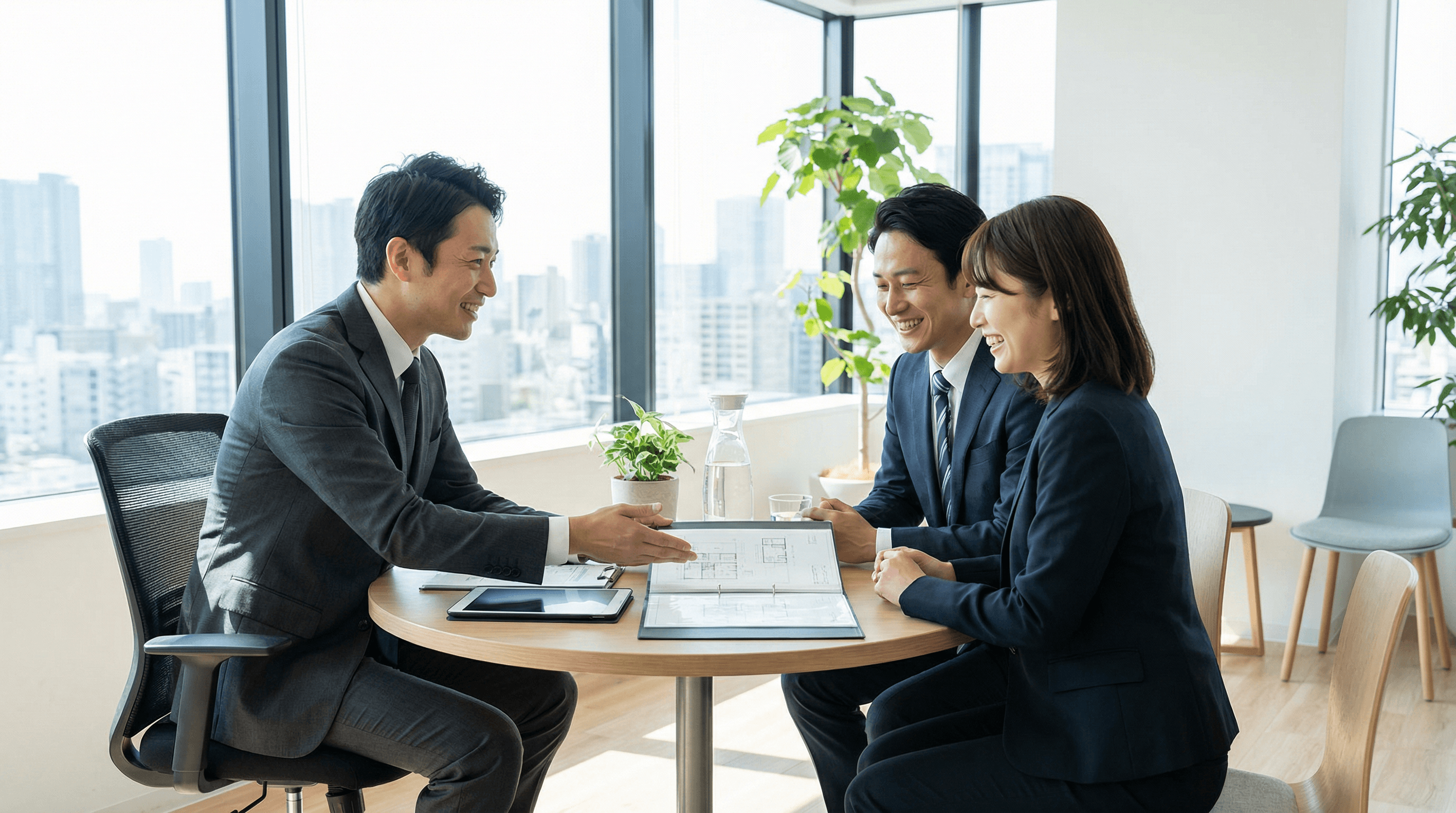 実際の業務風景(顧客との商談)